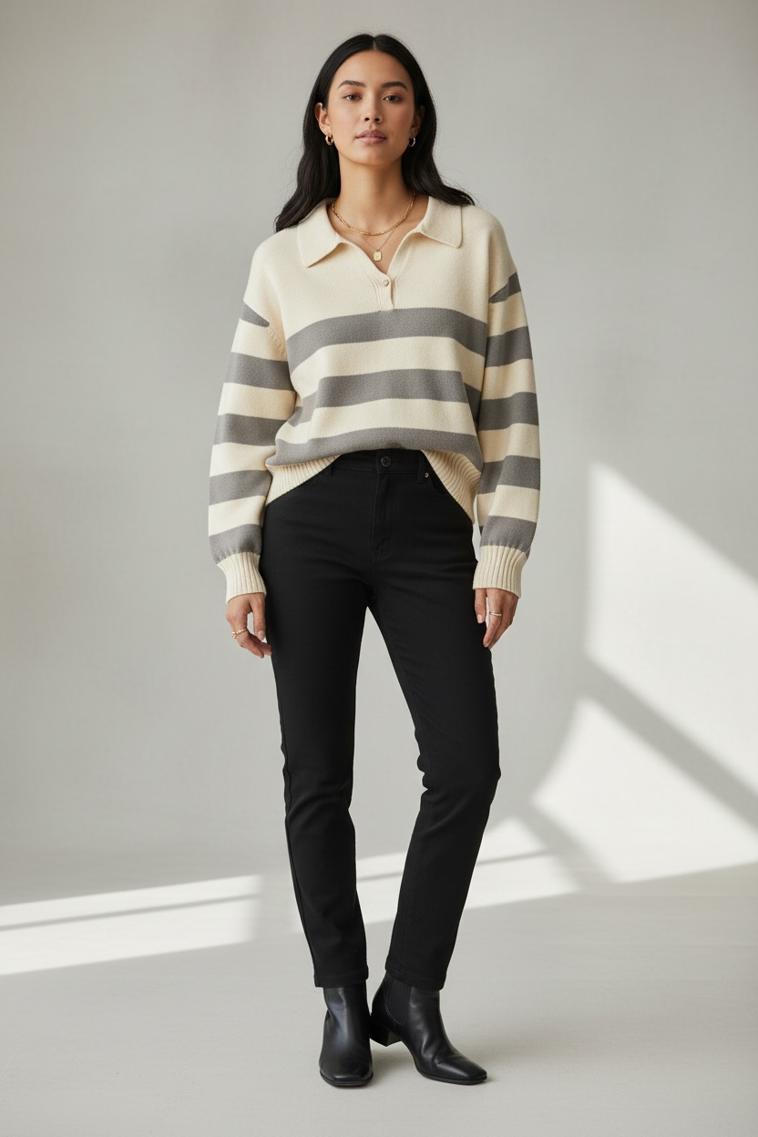 Elise Knit Stripe Sweater