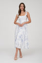 Leah Olive Tiered Midi Dress