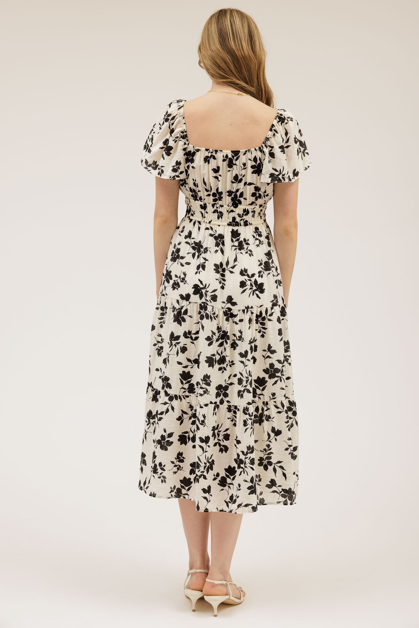 Claire Floral Midi Dress