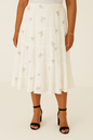 Mel Lavender Floral Embroidered Skirt