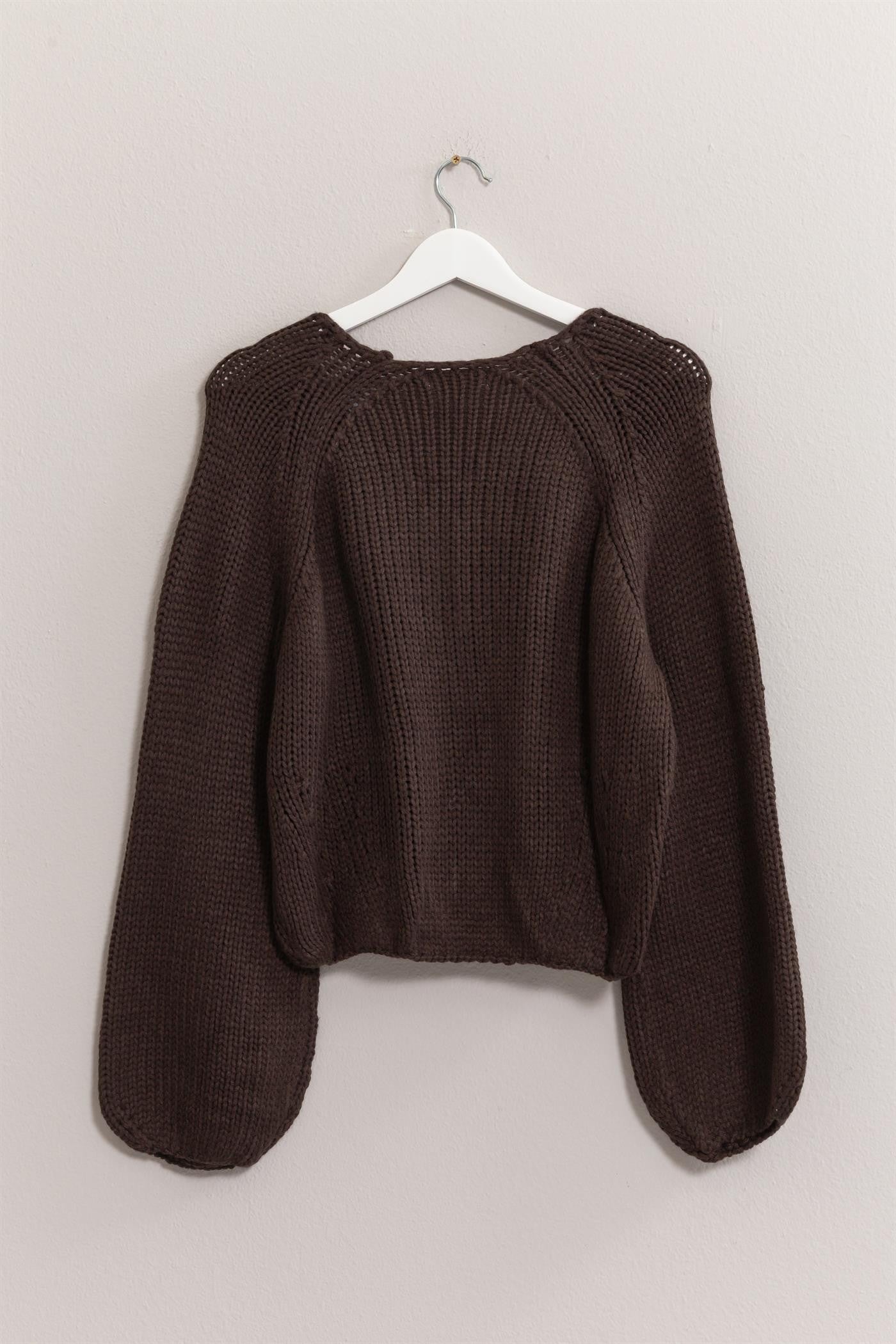 Jennie Dark Brown Cardigan