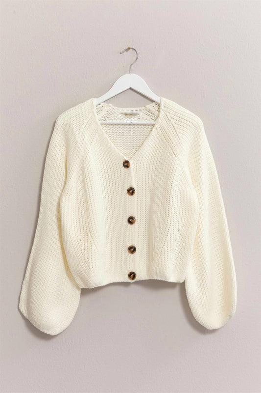 Jennie Warm White Cardigan