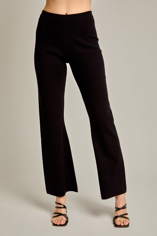 Black Kelley Lounge Knit Pant