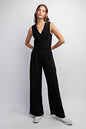 Black Daisy Woven Wide Leg Pant